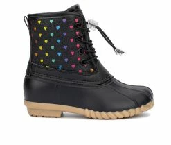 Best deal 😍 Girls' Olivia Miller Little Kid & Big Kid Josephine Duck 🥾 Boots Black 🔔