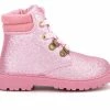 Best Pirce 🌟 Girls' Olivia Miller Toddler Tobey Lace-Up 🥾 Boots Pink 🔥