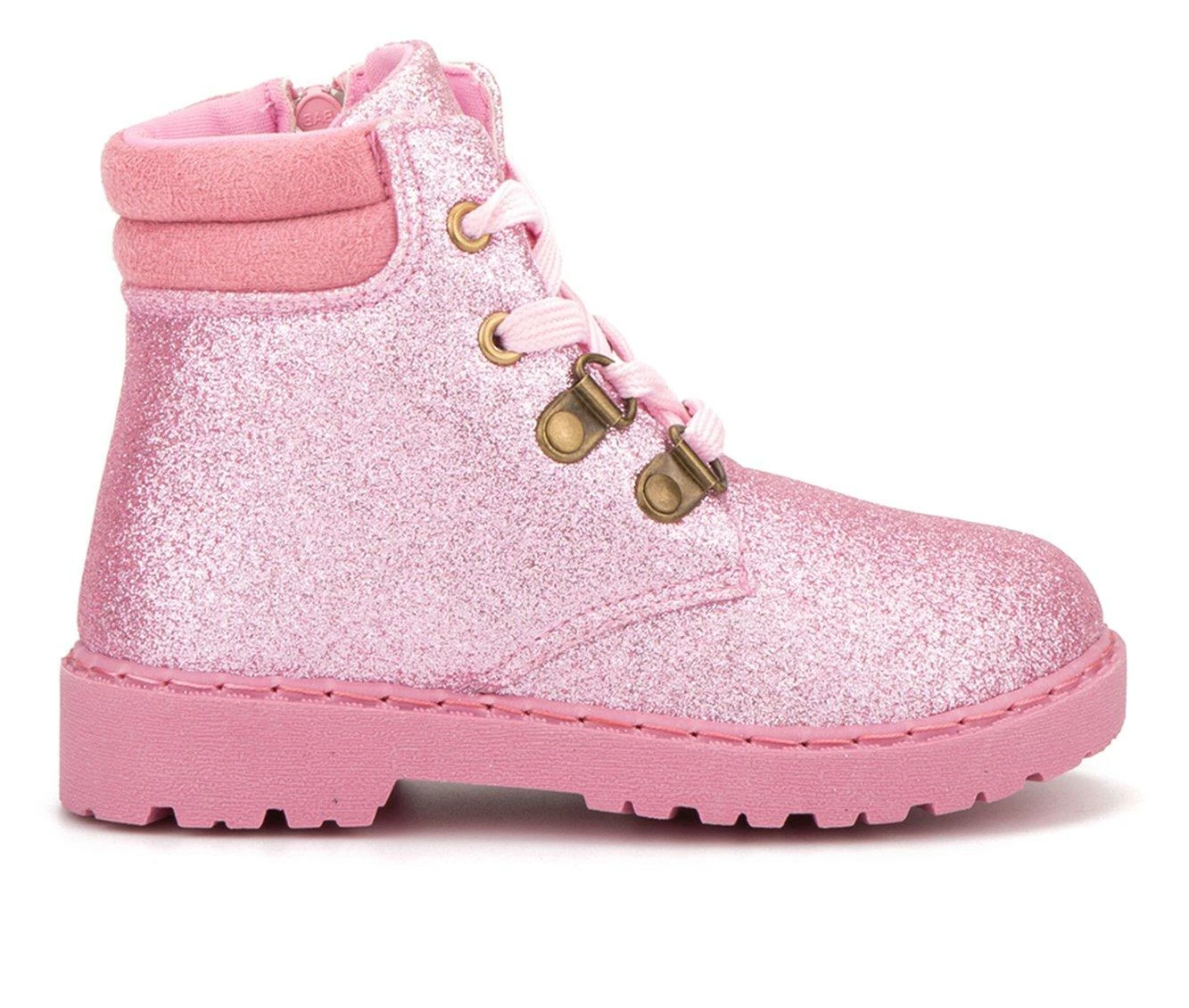 Best Pirce 🌟 Girls' Olivia Miller Toddler Tobey Lace-Up 🥾 Boots Pink 🔥 2 Best Pirce 🌟 Girls' Olivia Miller Toddler Tobey Lace-Up 🥾 Boots Pink 🔥 - Image 2