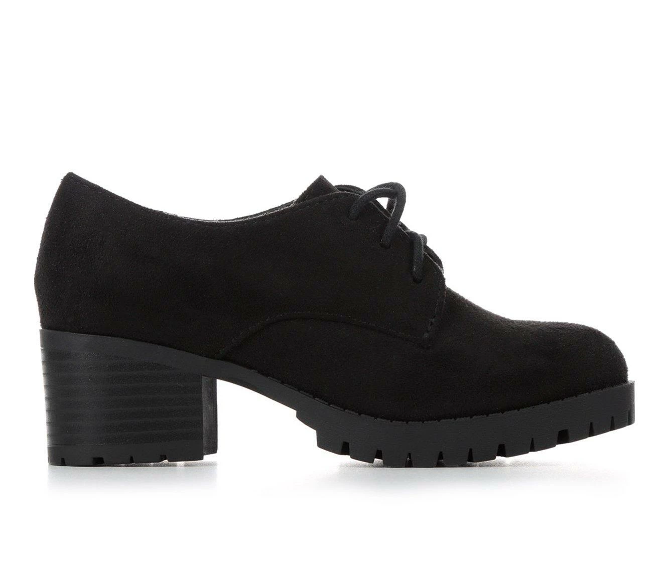 Best deal 🤩 Girls' Unr8ed Little Kid & Big Kid Avery Heeled Oxfords Black 😍 2 Best deal 🤩 Girls' Unr8ed Little Kid & Big Kid Avery Heeled Oxfords Black 😍 - Image 2