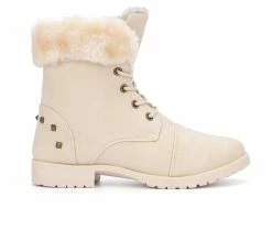 Brand new 🤩 Girls' Olivia Miller Little Kid & Big Kid Odessa Lace-Up 🥾 Boots White 💯