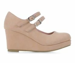 Promo 💯 Girls' Soda Little Kid & Big Kid Claire 👗 Dress Wedges Rosy Nude ⌛