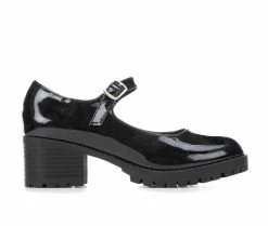 Hot Sale ✨ Girls' Unr8ed Little Kid & Big Kid Bridget Mary Jane 👠 Heels Black 🥰