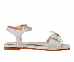 Buy ❤️ Girls' Badgley Mischka Little Kid & Big Kid Charlotte 👗 Dress 🩴 Sandals White 🔥