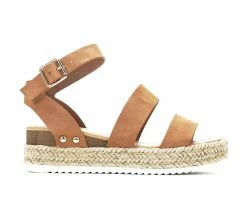 Flash Sale 🔔 Girls' Soda Little Kid & Big Kid Theme Platform 🩴 Sandals Tan 😍