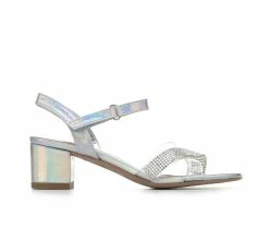 Promo 🤩 Girls' Soda Little Kid & Big Kid Camp IIS 👗 Dress 👟 Shoes Clear/Silver ❤️