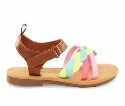 Outlet 🤩 Girls' Carters Toddler & Little Kid Denali 🩴 Sandals Pastel Multi 🎉