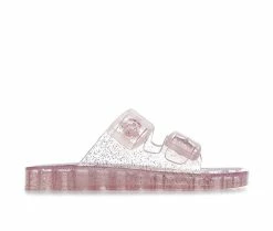 Cheap 🌟 Girls' MIA Little Kid & Big Kid Little Jewell Footbed 🩴 Sandals Pnk Translucent ✨