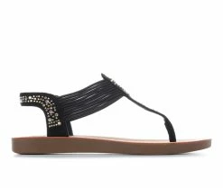 New ๐ฏ Girls' Y-Not Little Kid & Big Kid Lilly ๐ฉด Sandals Black ๐งจ