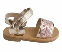 Cheap ✔️ Girls' Baby Deer Infant & Toddler Ruby 🩴 Sandals Gold ⌛