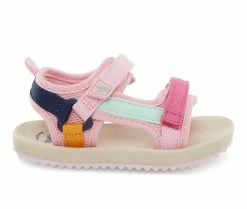 Promo ⌛ Girls' OshKosh B'gosh Toddler & Little Kid Pascal 🩴 Sandals Pink/Multi 🎉