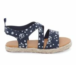 Outlet ⌛ Girls' OshKosh B'gosh Toddler & Little Kid Petal 🩴 Sandals Navy ❤️