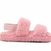 Brand new 😉 Olivia Miller Little Kid & Big Kid Lady In Plush Fuzzy 🩴 Sandals Blush 😀