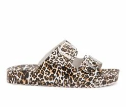 Best reviews of ✨ Girls' Olivia Miller Little Kid & Big Kid Leopard Footbed 🩴 Sandals Leopard 💯