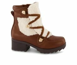 Best deal 🎉 Girls' Kenneth Cole Little Kid & Big Kid Terri Hike 🥾 Boots Cognac 🤩