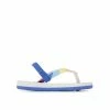 Cheapest 🛒 Girls' Roxy Toddler Pebbles VI Flip-Flops Baja Blue/Pink ⌛