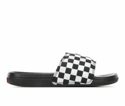 Outlet 🤩 Girls' Vans Little Kid & Big Kid Range Slide-On Sport Slides Checkerboard ⌛