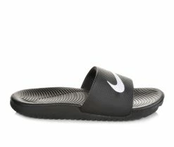 Best Sale 😍 Kids' Nike Little Kid & Big Kid Kawa Sport Slides Black/White 🔔