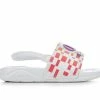 Discount ⌛ Girls' Champion Toddler Mega Slide Graph Sport Slides White/Rainbow 💯