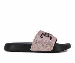 Best Pirce ⌛ Girls' Juicy Little Kid & Big Kid JCK Melrose Sport Slides Gold 👏