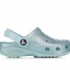 Outlet ❤️ Girls' Crocs Little Kid & Big Kid Classic Glitter 2 Clogs Pure Water ✨