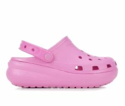 Discount 🥰 Girls' Crocs Little Kid & Big Kid Classic Cutie Platform Clogs Taffy Pink 🤩