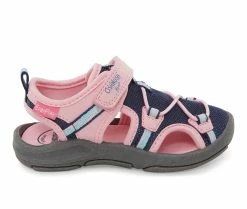 Flash Sale 🛒 Girls' OshKosh B'gosh Toddler & Little Kid Elipsis 🩴 Sandals Navy/Pink ✨