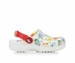 Budget 🌟 Kids' Crocs Toddler Classic Pokemon Clogs White/Multi 🤩