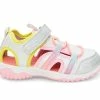 Coupon ❤️ Girls' Carters Toddler & Little Kid Metheor Closed Toe 🩴 Sandals Silver 🔥