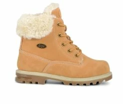 Discount ⌛ Girls' Lugz Big Kid Empire Hi Faux Fur 🥾 Boots Golden Wheat ⌛
