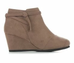 Wholesale 🔔 Girls' Y-Not Little Kid & Big Kid Terra Wedge Booties Warm Taupe 🥰