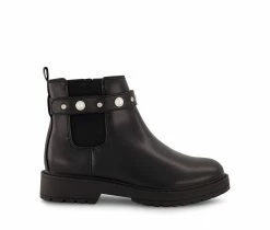 Budget ❤️ Girls' Marc Fisher Children's Little Kid & Big Kid Jade Strap 🥾 Boots Black 🤩