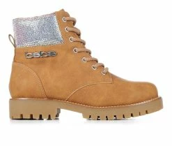 New 🤩 Girls' Bebe Little Kid & Big Kid Tracy Carpenter 🥾 Boots Cognac 🛒