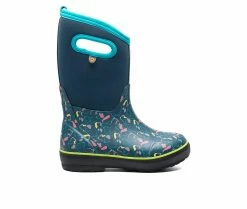 Best reviews of ⌛ Kids' Bogs Footwear Little Kid & Big Kid Classic II Pattern 🥾 Boots Ink Blue Multi ✔️