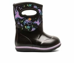 Wholesale 🌟 Girls' Bogs Footwear Toddler Baby Classic Unicorn Aw Rain 🥾 Boots Black Multi 😍