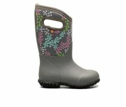 Discount 🧨 Girls' Bogs Footwear Little Kid & Big Kid York Rain 🥾 Boots Grey Multi 🛒