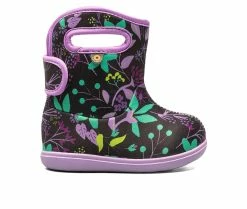 Buy ✔️ Girls' Bogs Footwear Toddler Baby Bogs Floral Rain 🥾 Boots Black Multi ⌛