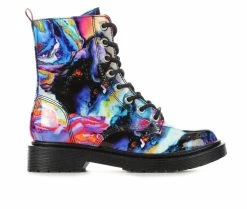 Brand new ✨ Girls' Madden Girl Little Kid & Big Kid MTam Combat 🥾 Boots Multi ✔️