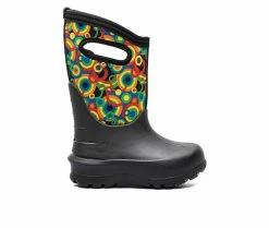 Outlet 😉 Kids' Bogs Footwear Little Kid & Big Kid Neo Classic Circle Rain 🥾 Boots Black Multi 🤩
