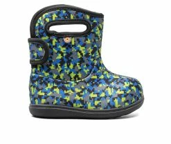 Best reviews of 🧨 Girls' Bogs Footwear Toddler Little Textures Rain 🥾 Boots Black Multi ⭐