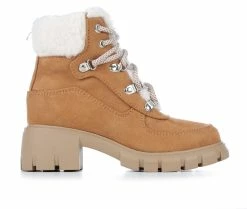 Budget 🎁 Girls' Soda Little Kid & Big Kid Victoria Heeled Winter 🥾 Boots Dark Beige 👏