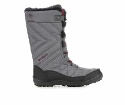 Best Sale ✔️ Girls' Columbia Little Kid & Big Kid Minx Omni-Heat Winter 🥾 Boots Graphit/Plum 🌟