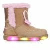 Deals 😍 Girls' Skechers Toddler Glitzy Glam Light-Up Winter 🥾 Boots Tan/Pink 💯