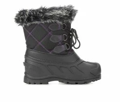 Cheap 🤩 Girls' Itasca Sonoma Little Kid & Big Kid Black Diamond Winter 🥾 Boots Black ✨