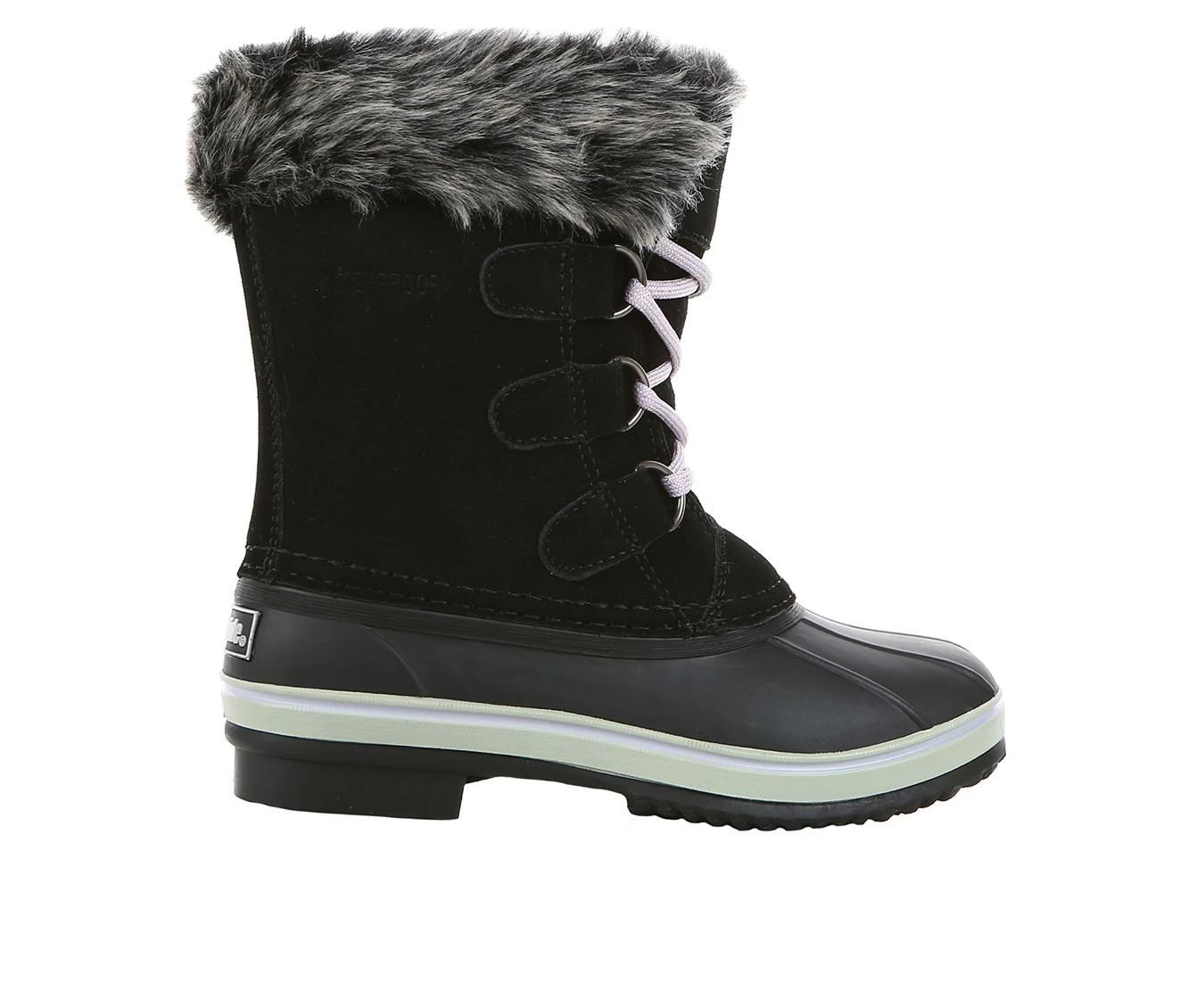 Best Pirce 🤩 Girls' Northside Little Kid & Big Kid Katie Waterproof Winter 🥾 Boots Black/Lilac 🥰 2 Best Pirce 🤩 Girls' Northside Little Kid & Big Kid Katie Waterproof Winter 🥾 Boots Black/Lilac 🥰 - Image 2
