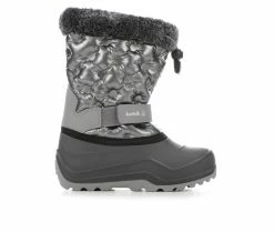 Outlet 🔥 Girls' Kamik Little Kid & Big Kid Penny 3 Winter 🥾 Boots Silver 🎉