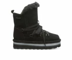 Outlet ❤️ Girls' Bearpaw Little Kid & Big Kid Retro Mondi Winter 🥾 Boots Black 😍