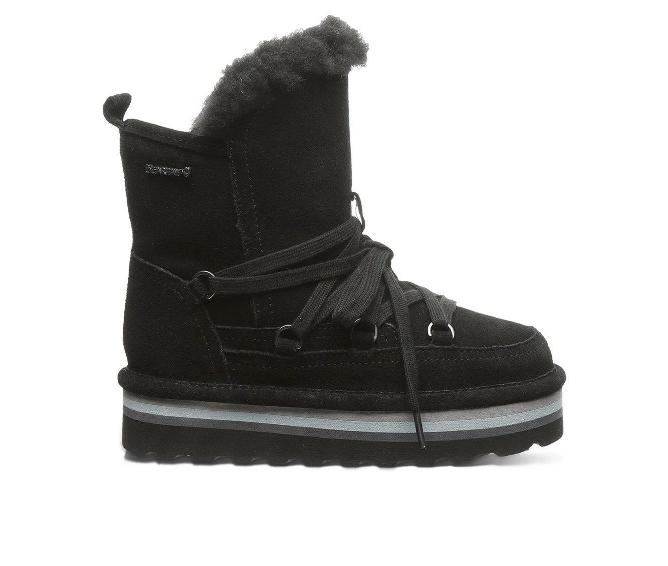 Outlet โค๏ธ Girls' Bearpaw Little Kid & Big Kid Retro Mondi Winter ๐ฅพ Boots Black ๐ 1 Outlet โค๏ธ Girls' Bearpaw Little Kid & Big Kid Retro Mondi Winter ๐ฅพ Boots Black ๐