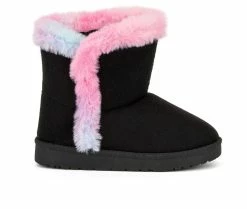 Hot Sale โ Girls' Olivia Miller Toddler Charlotte Winter ๐ฅพ Boots Black โค๏ธ