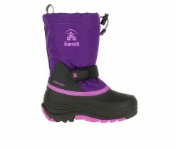 Buy 🎁 Kids' Kamik Little Kid & Big Kid Waterbug Winter 🥾 Boots Purple 😉